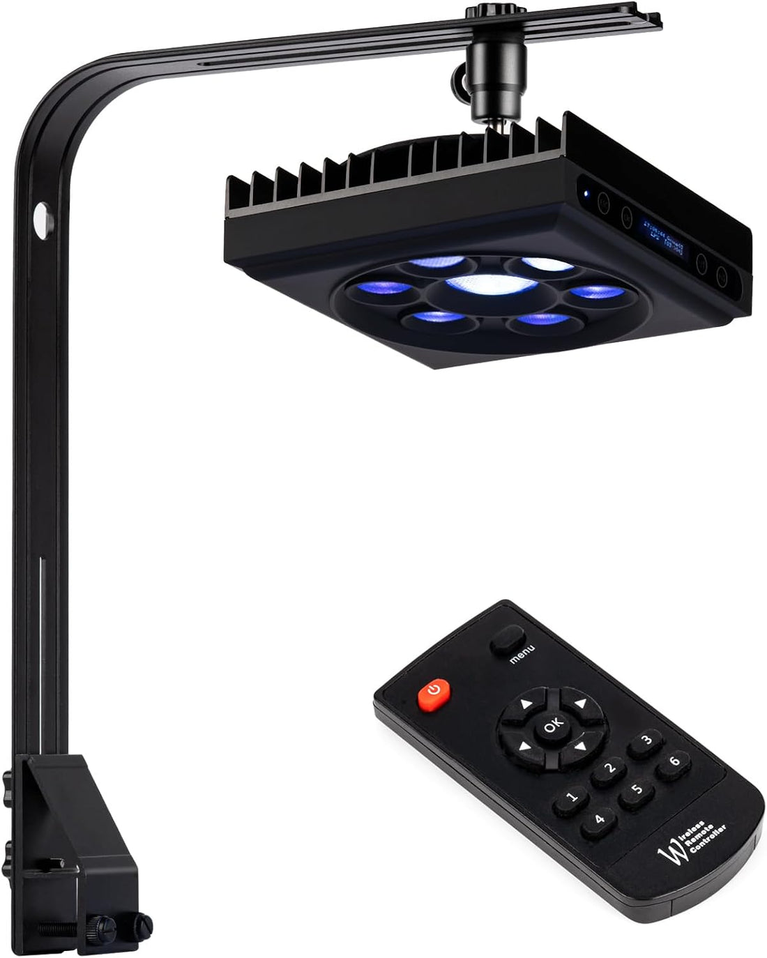 Aquarium Light- 140W Reef Light Wide Coverage Sunrise Sunset