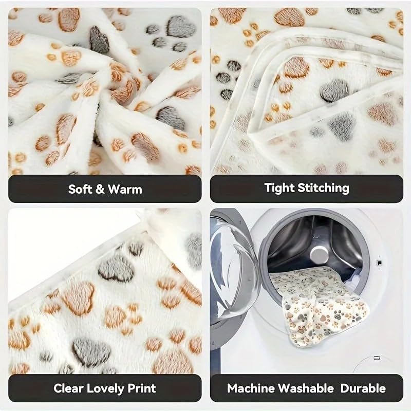 Dog Blankets Cat Pet Blankets Kit Fluffy Fleece Soft Throw Furniture