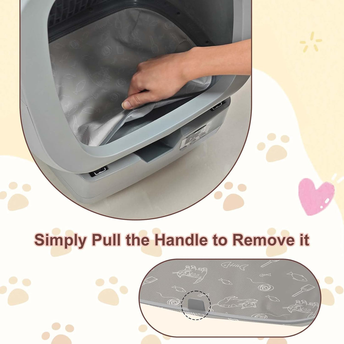Designed Waterproof Pads for the Bottom of Mintakawa Automatic Litter