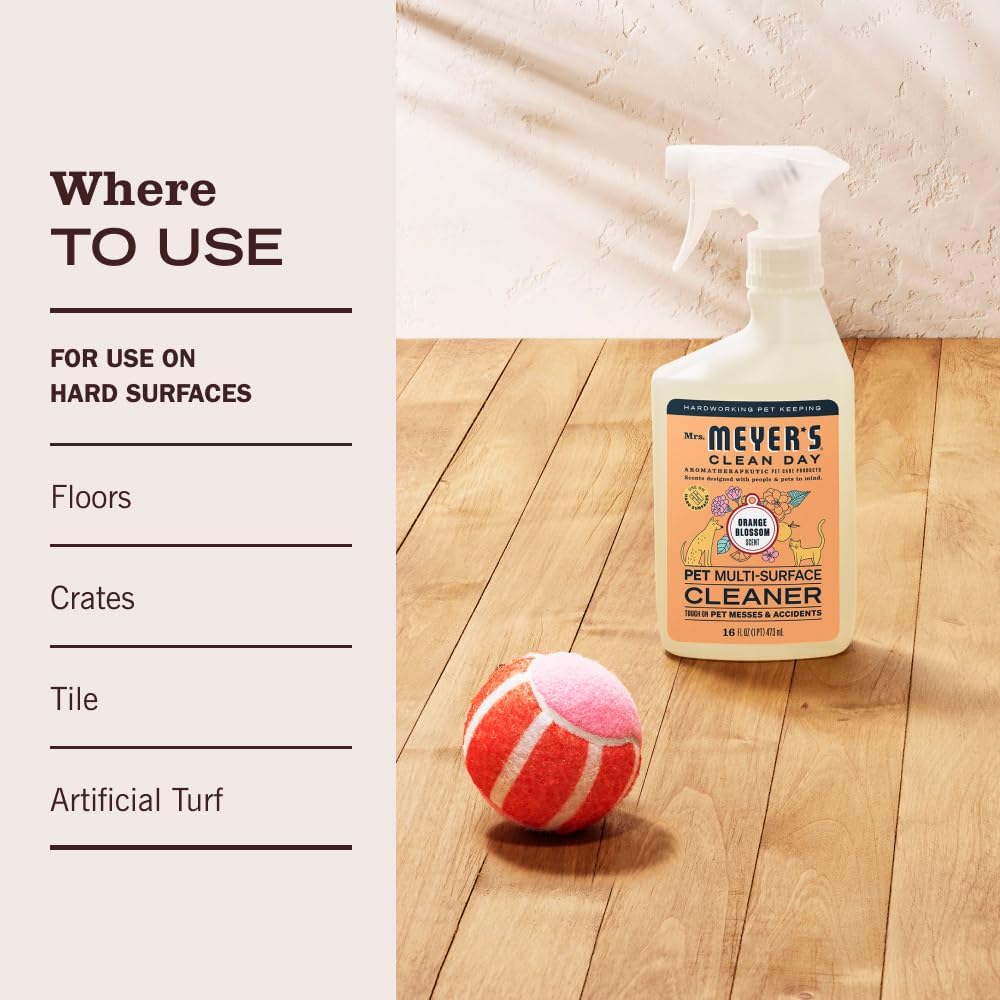 Mrs. MEYER'S CLEAN DAY Pet Multi-Surface Cleaner, Orange Blossom Scent