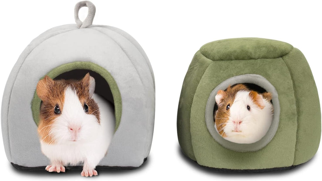 YUEPET Guinea Pig Bed 2 Pack, Warm Guinea Pig Hideouts