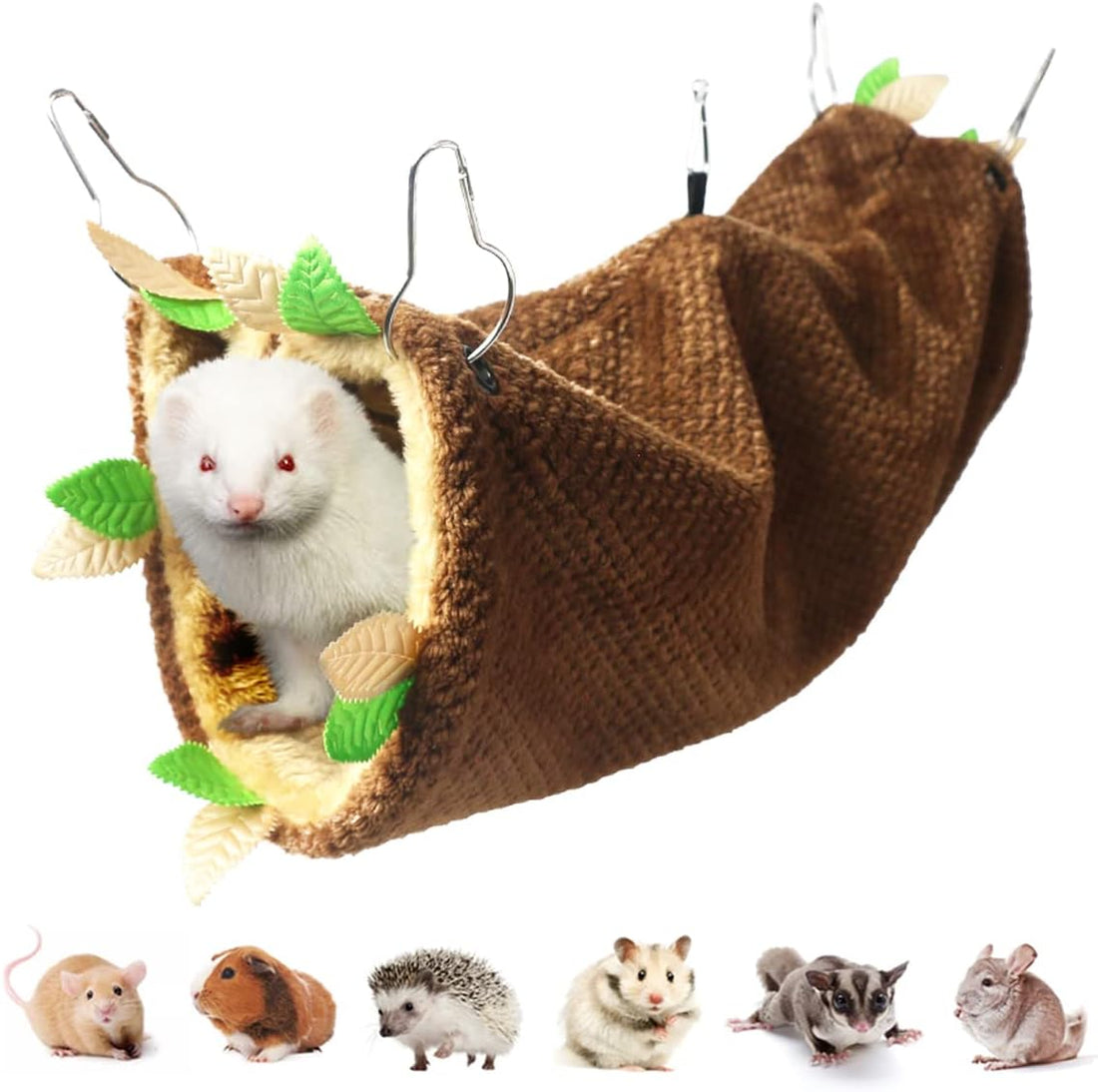 LEFTSTARER Guinea Pig Ferret Rat Hammock Toy Small Animal Cage