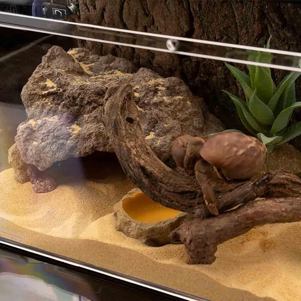Reptile Hide Bearded Dragon Cave Hideouts Habitat Décor for Snake