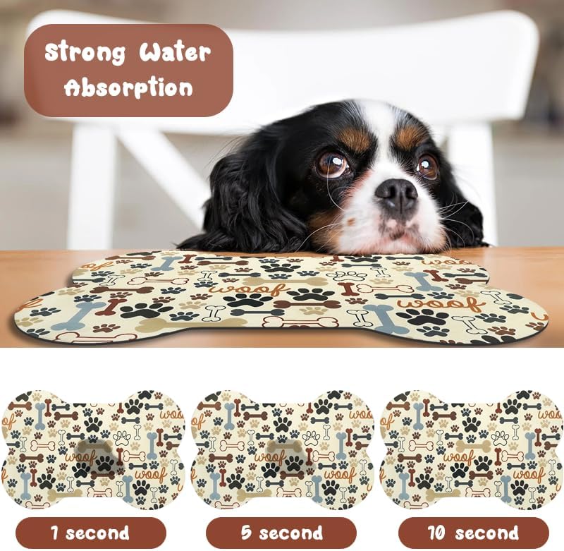 Dog Food Mats for Floors Waterproof