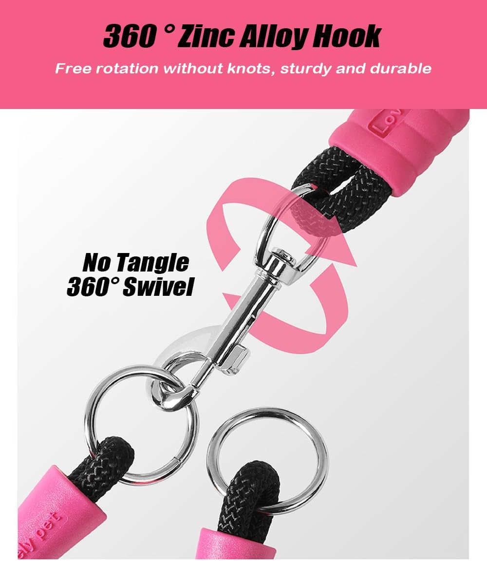 Hands Free Double Dog Leash for Two Dogs