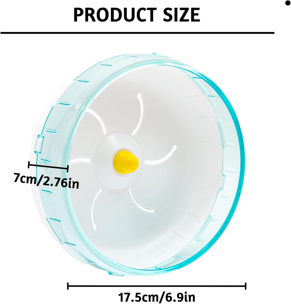 6.9 Inch Silent Hamster Exercise Wheel, Mount on Cage