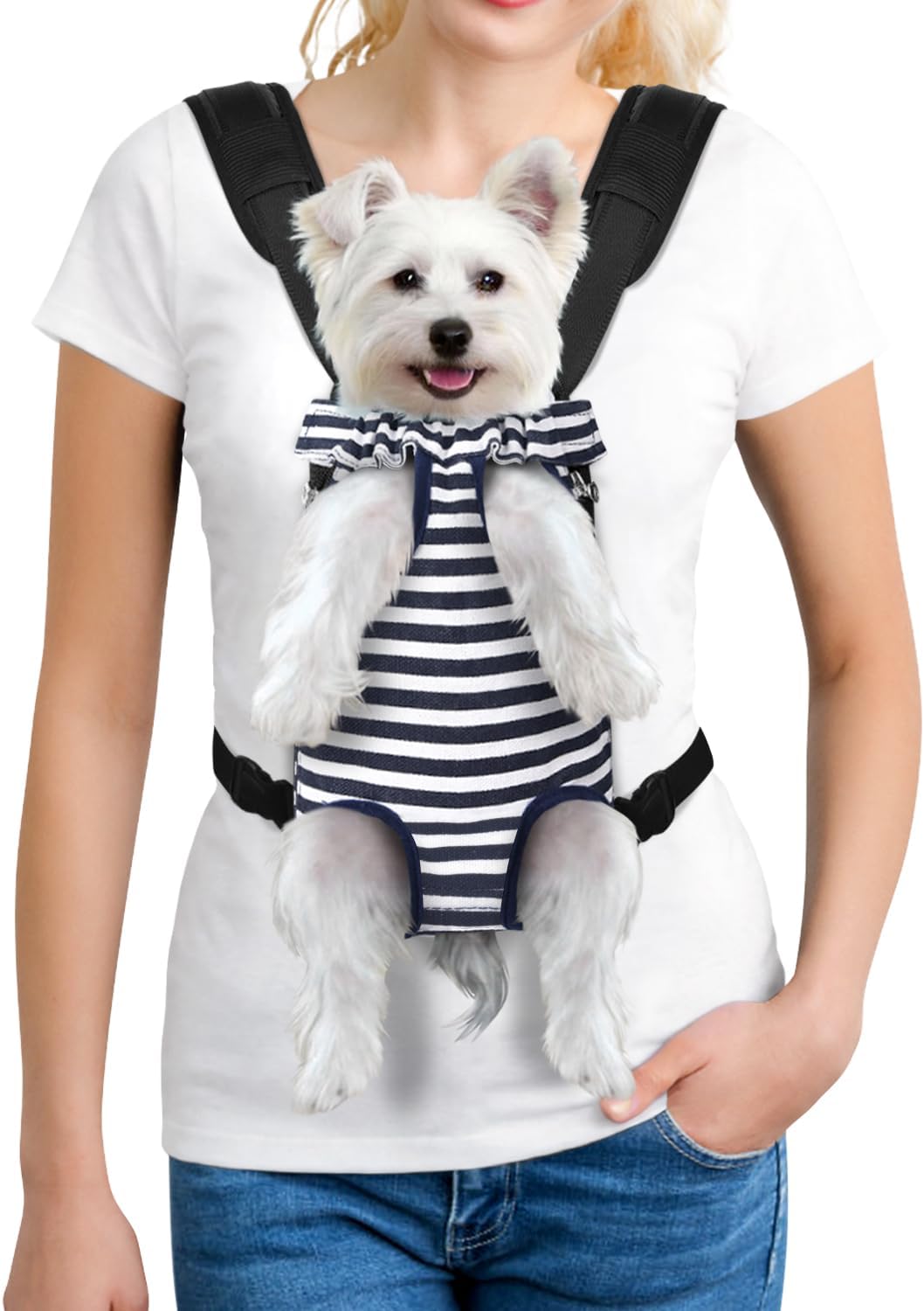 YUDODO Pet Dog Carrier Backpack Adjustable Front Carrier for Small