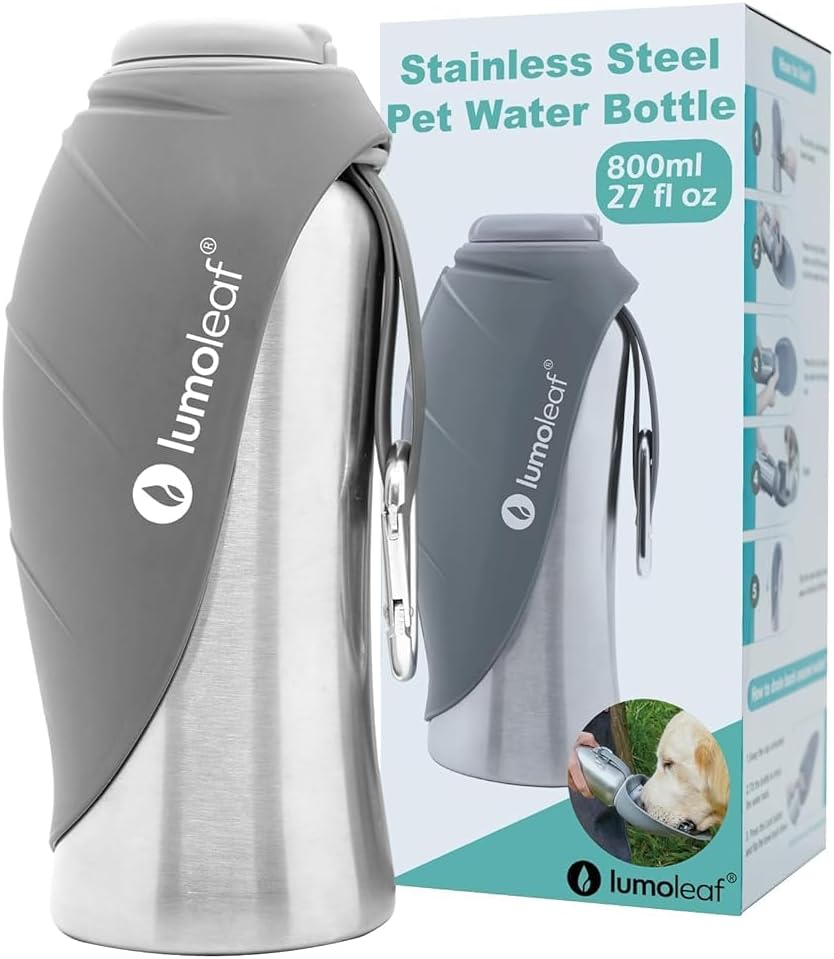 LumoLeaf Portable Dog Water Bottle 27 OZ