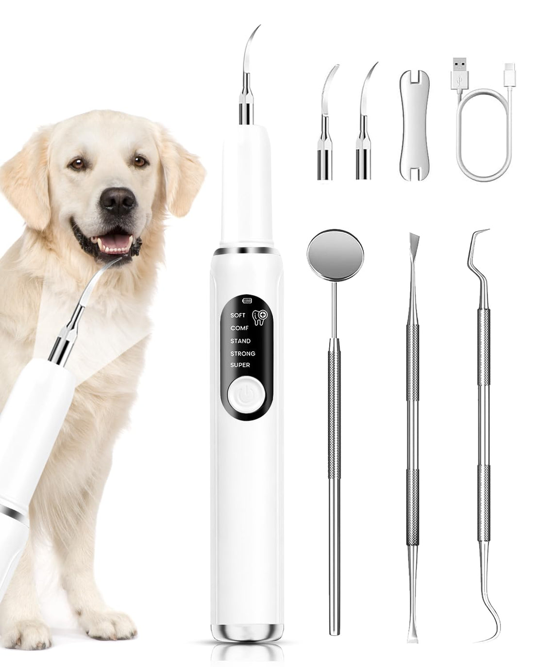 PATWING Dog Plaque Remover, Dog Tooth Brushing kit