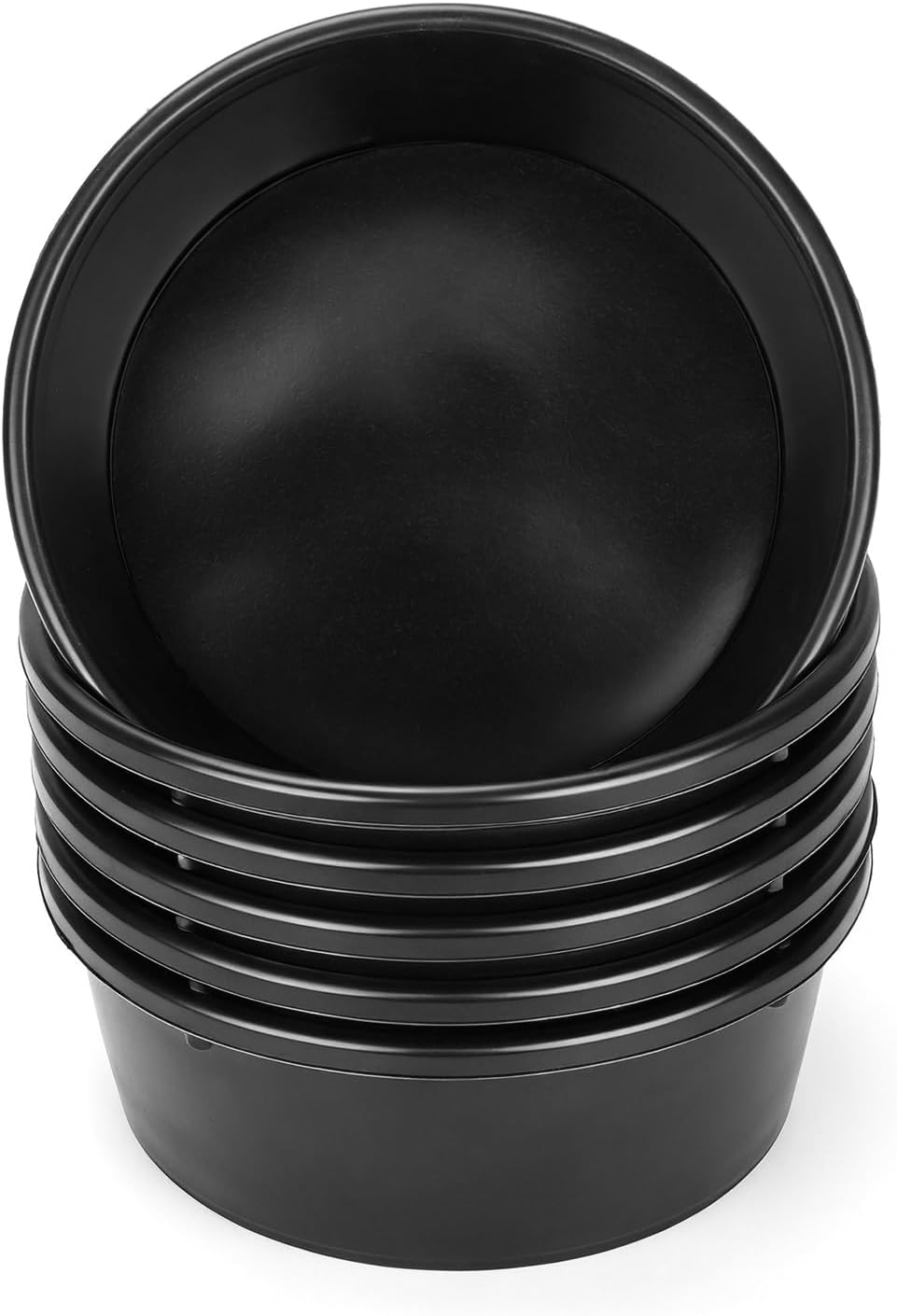 2Pcs Rubber Feed Pan, 1 Gallon Horse Feed Bucket