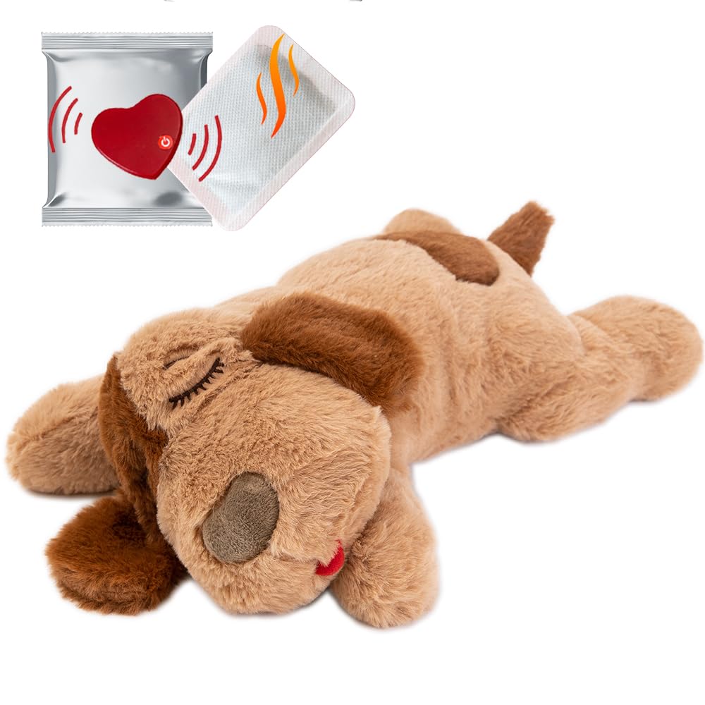 iHeartDogs Heartbeat Puppy Toy - Comfort Cuddler Pillow