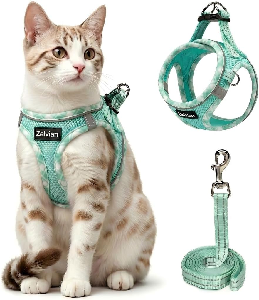 Escape Proof Cat Harness and Leash, Adjustable Vest