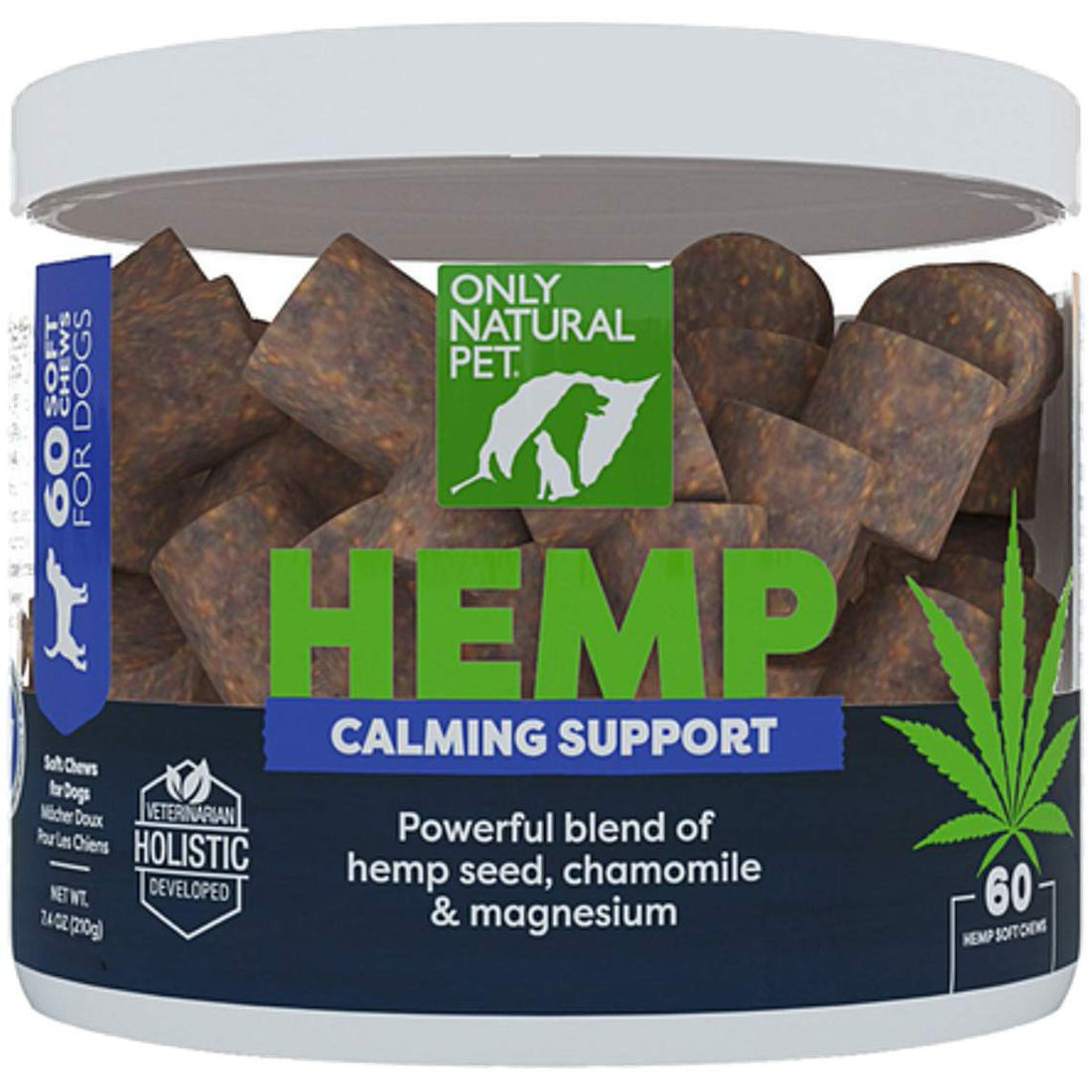 Only Natural Pet - Natural Hemp Soft Chew Bites for Dog Stress