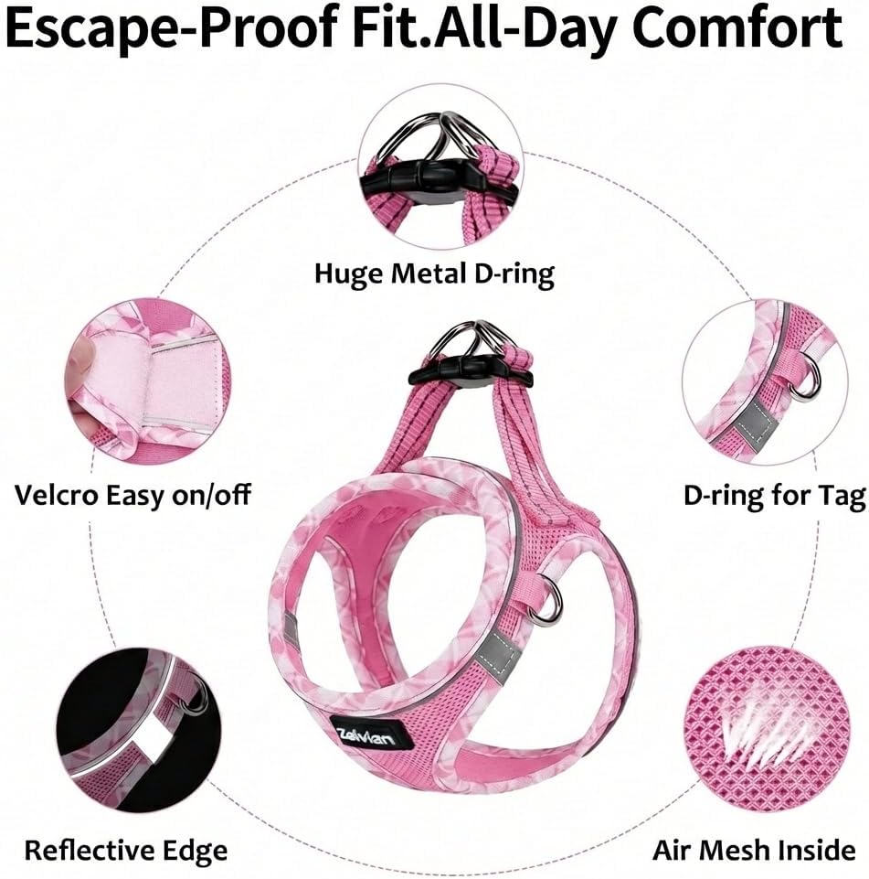 Escape Proof Cat Harness and Leash, Adjustable Vest