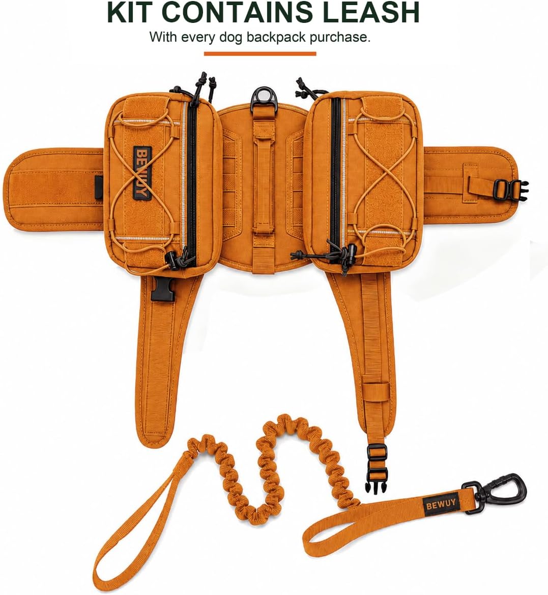 Tactical Dog Backpack for Medium Large Dogs