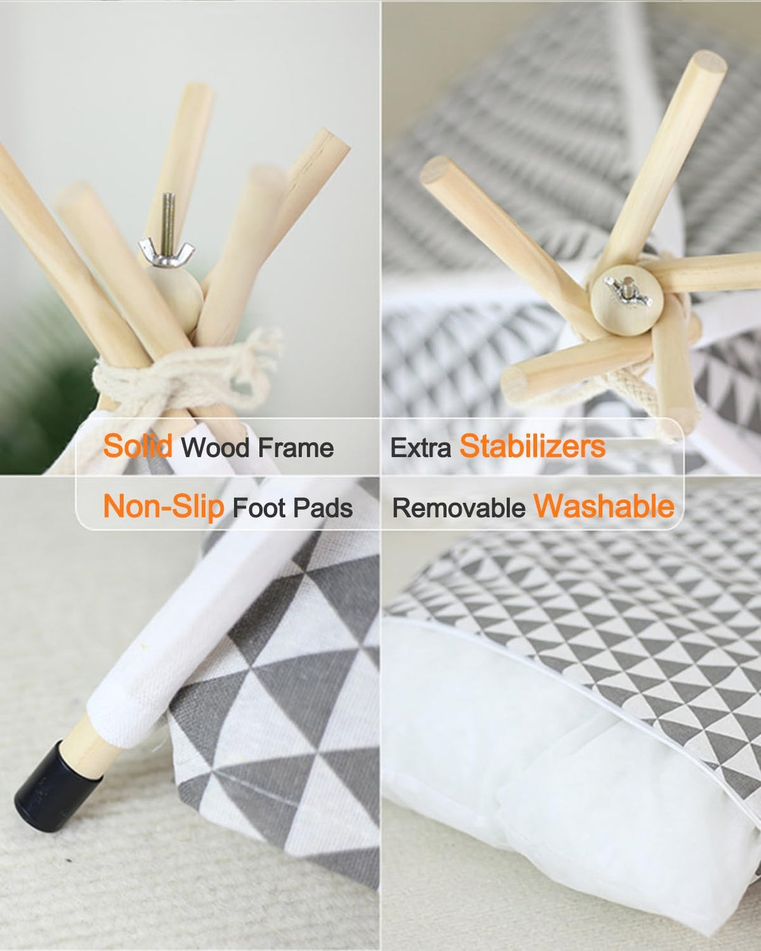 OAOAPLOS® Cat Tent and Dog Tent Bed Teepee