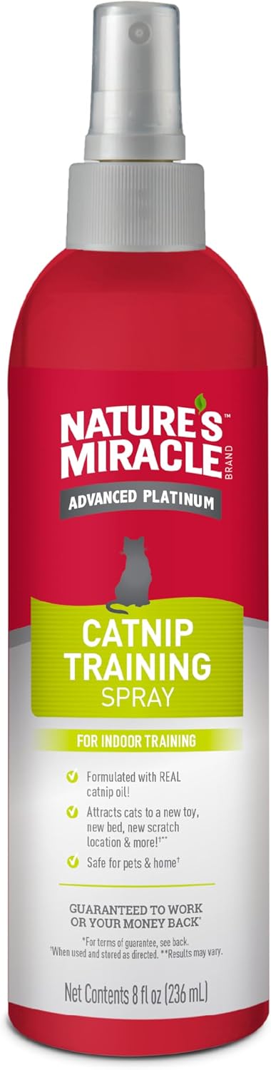 Nature's Miracle Advanced Catnip Training Spray for Indoor Training