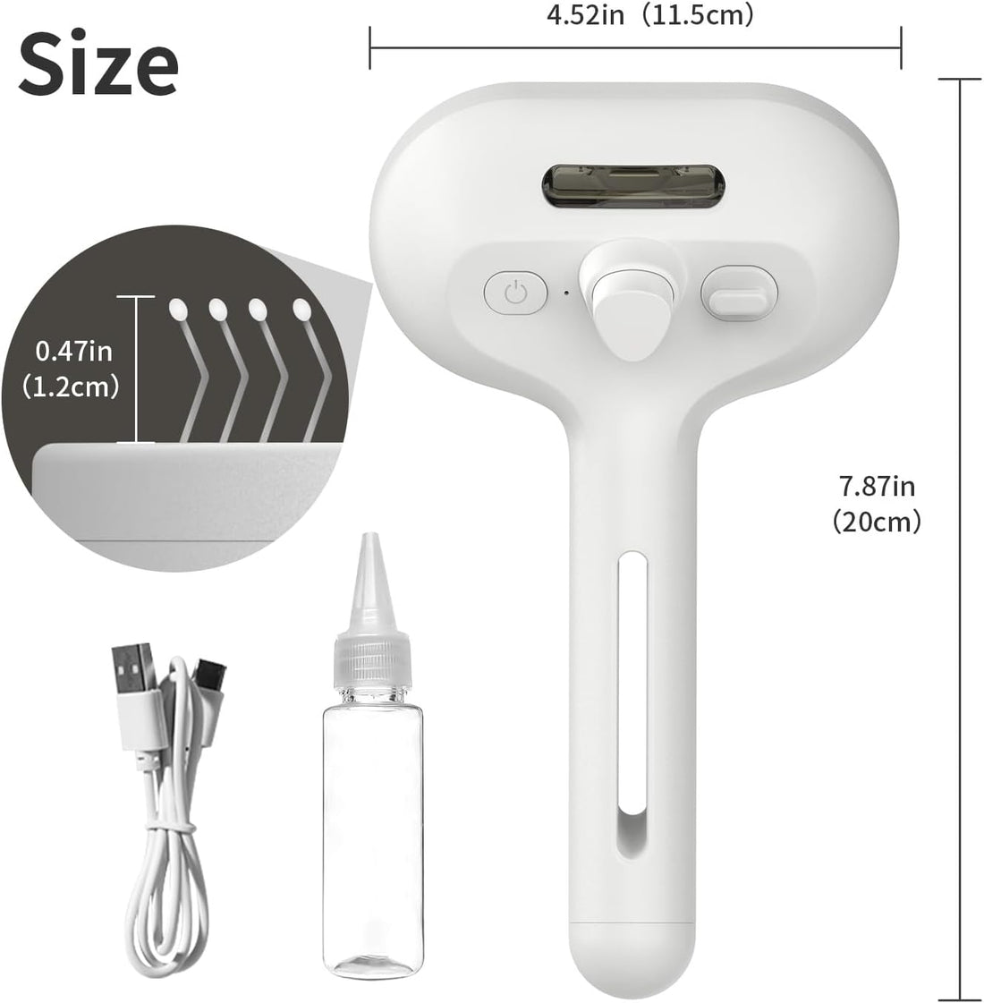 HeroKitty Dog Brush for Shedding, 3 in 1 Self Cleaning Steam Dog Brush