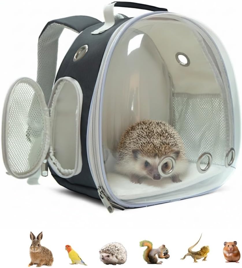 Small Animal Carrier Guinea Pig Backpack,Transparent