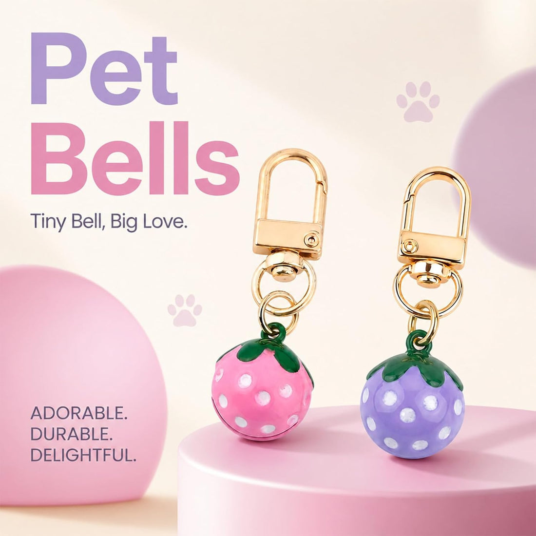 Cat Collar with Bells for Dog Collar Training Accessories 4 Pack