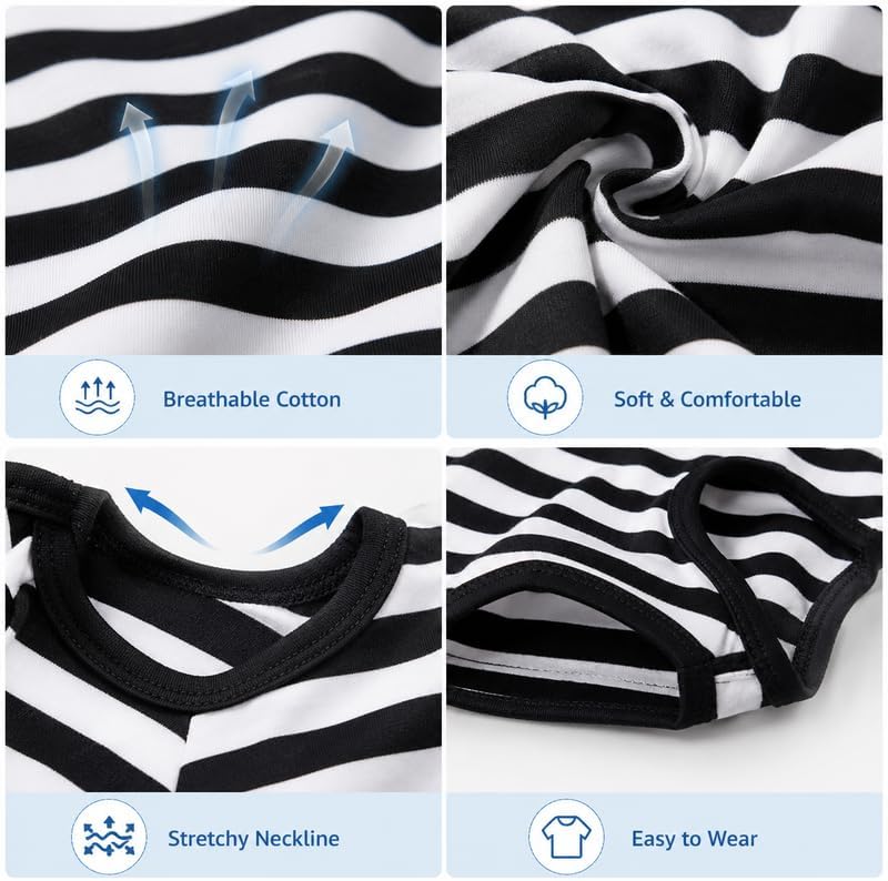 Petitebella Horizontal Stripes Puppy Dog Shirt