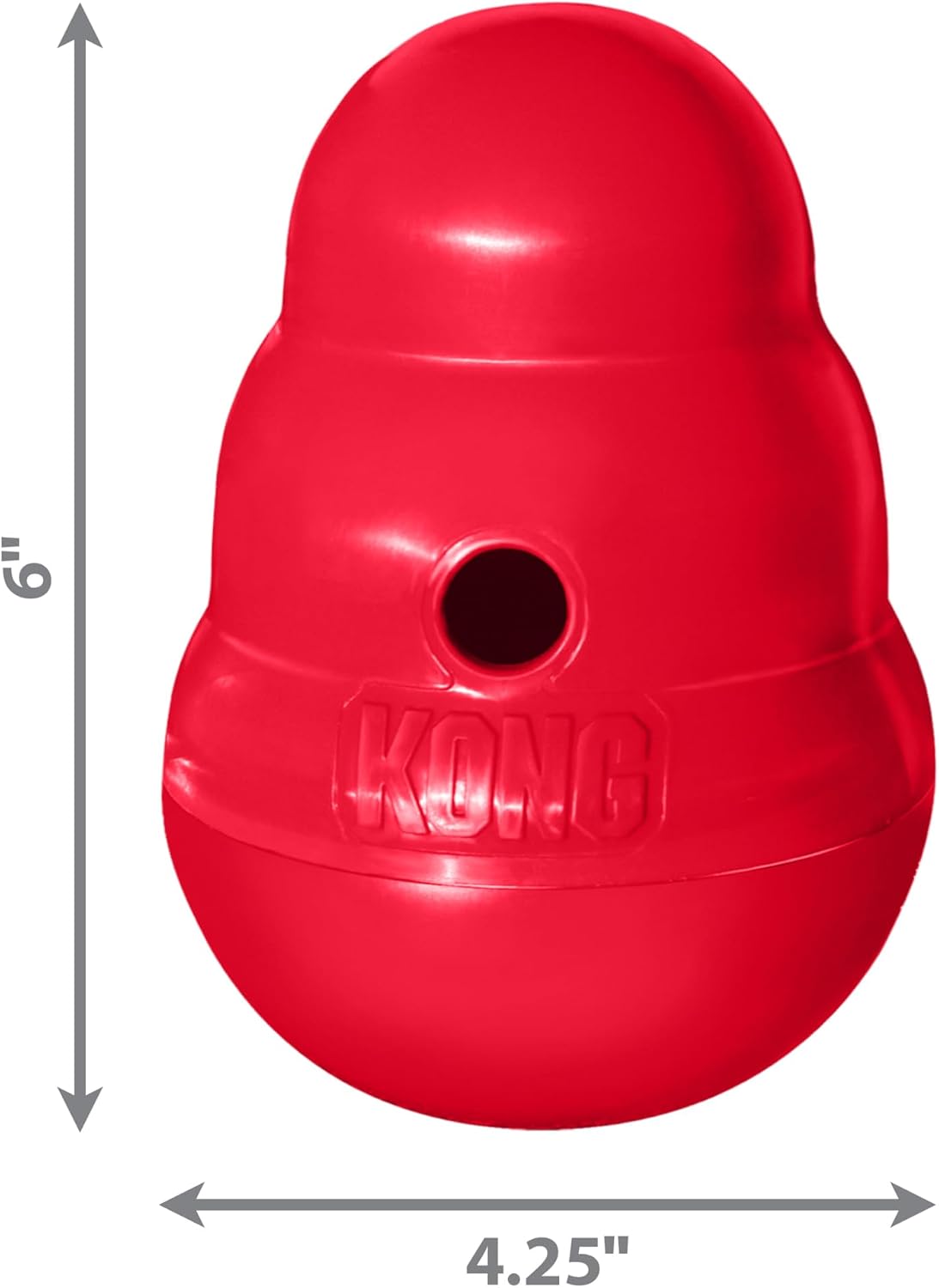 KONG Wobbler - Interactive Dog Toy for Treat Dispensing