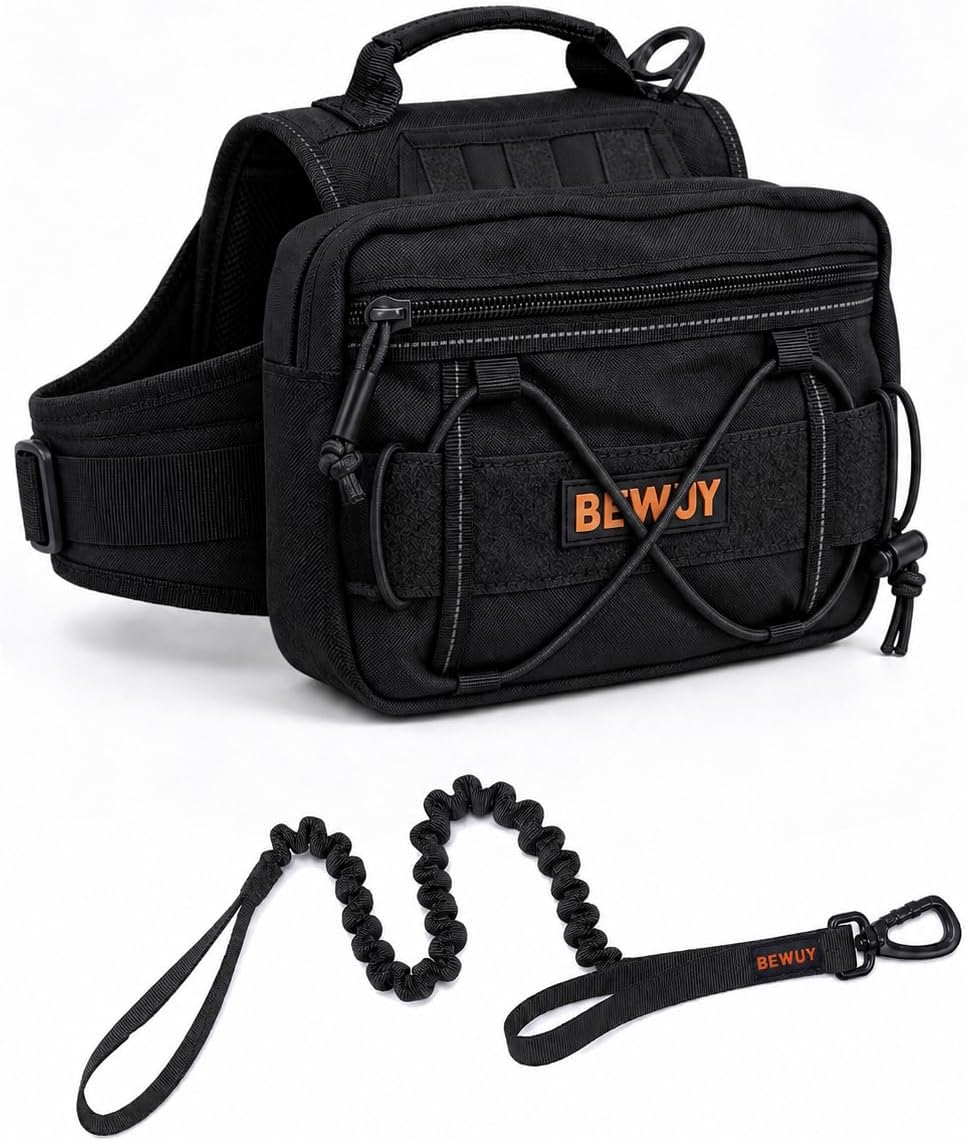 Tactical Dog Backpack for Medium Large Dogs