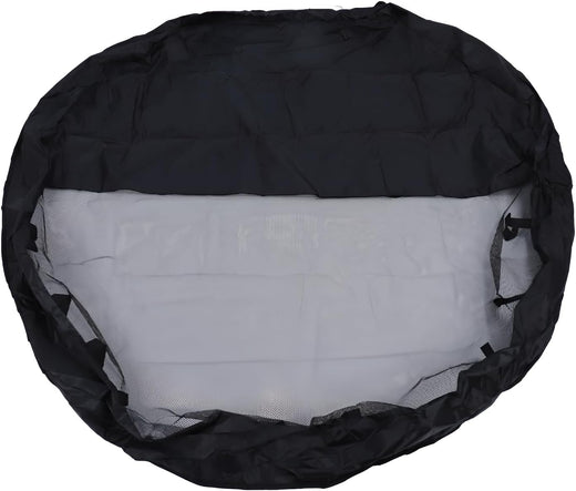 32 Inch Dog Pen Top Cover, 8-Panel Octagonal Black Oxford