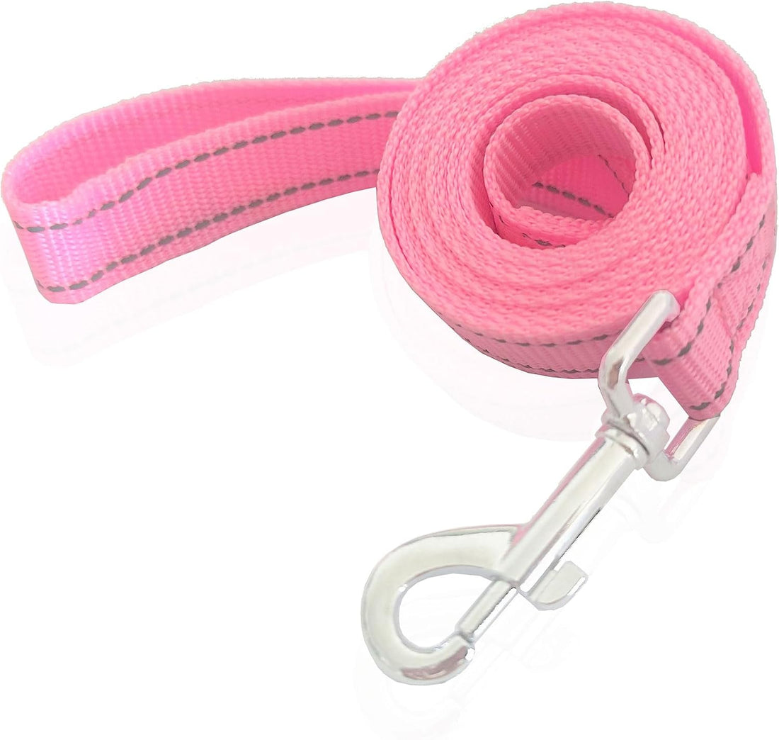 Nylon Dog Leash 8 Feet Long, Walking Training Dog Leashes for Medium