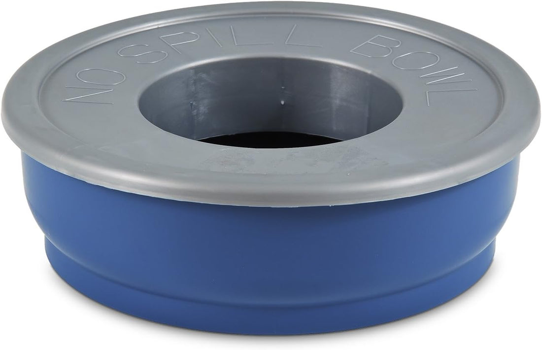 Petmate No Spill Bowl,Blue