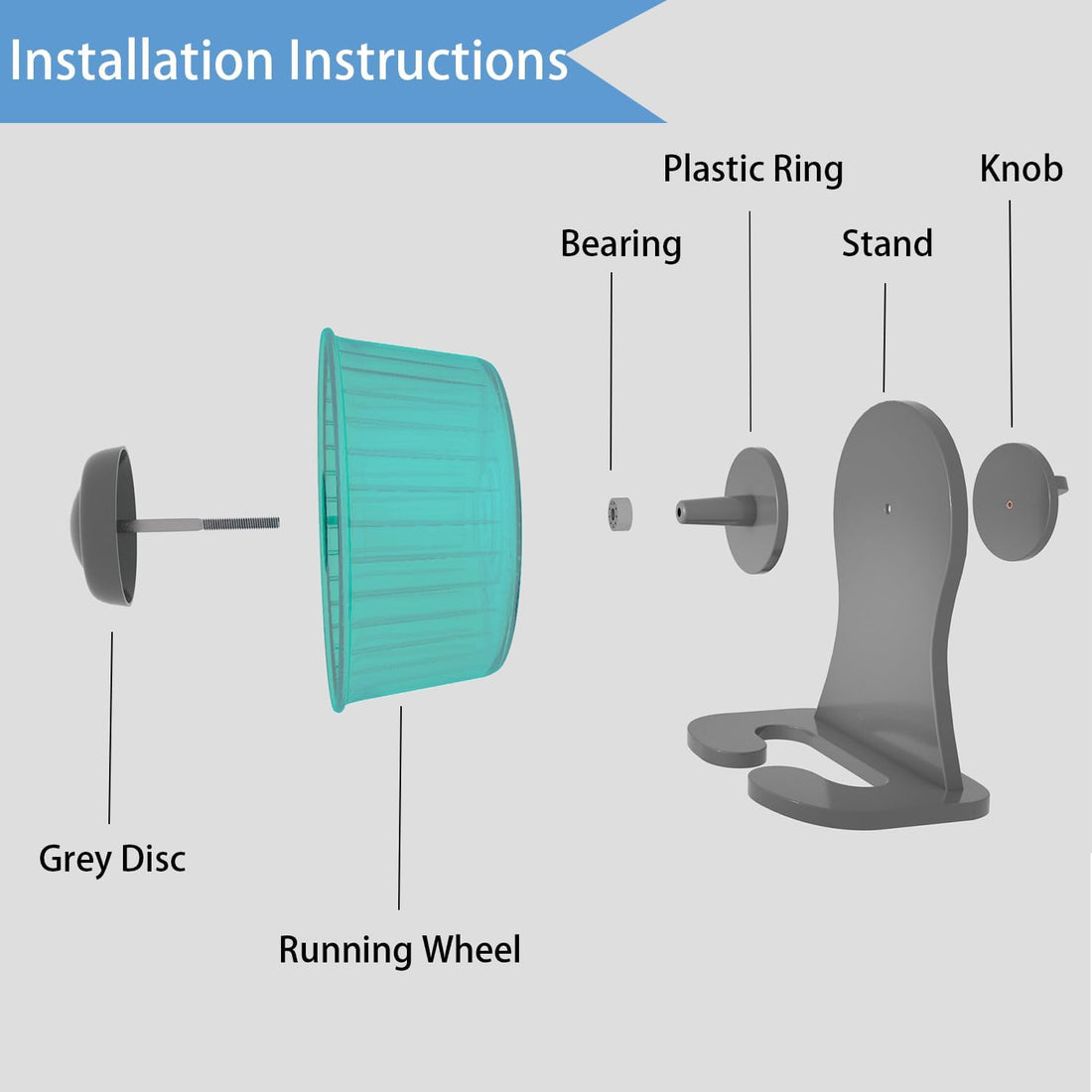 Petest Hamster Exercise Wheel, Silent Spinner Hamster Running Wheels