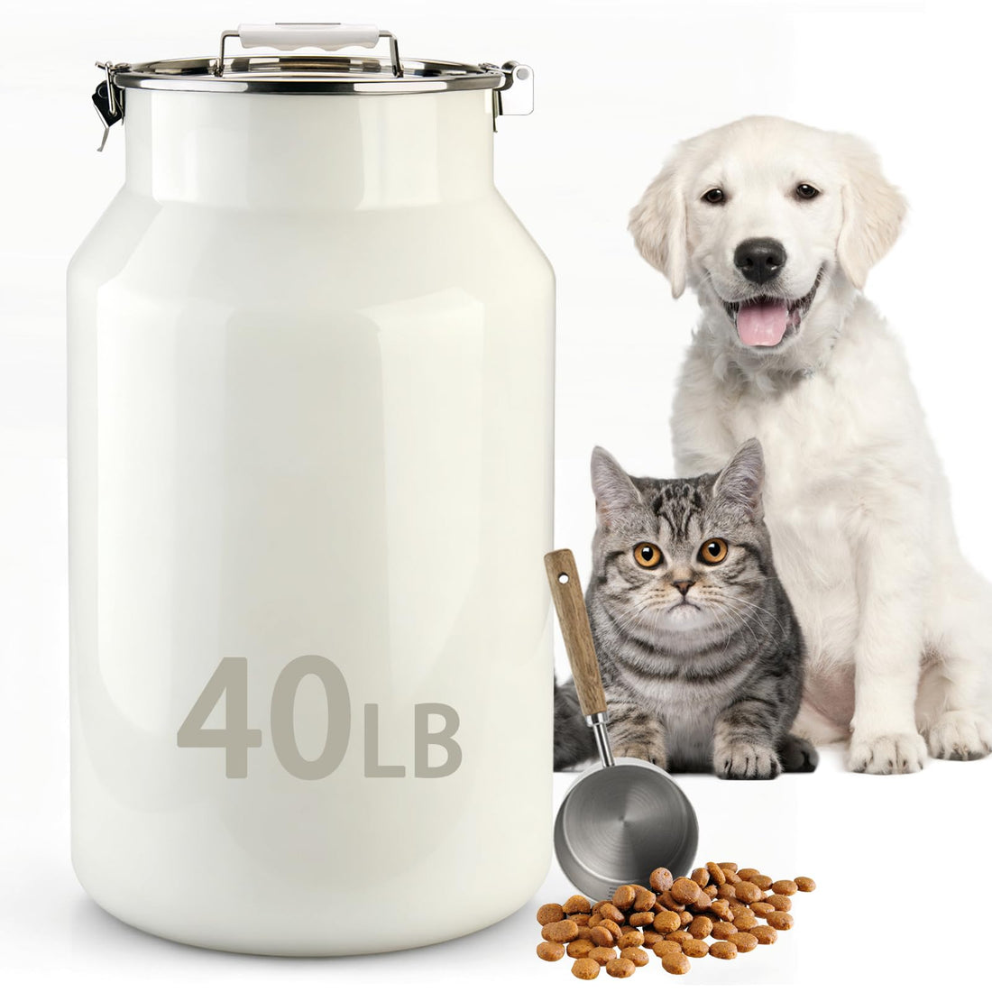 Aloxina Dog-Cat Food Storage Container 40 lb/38 Qt