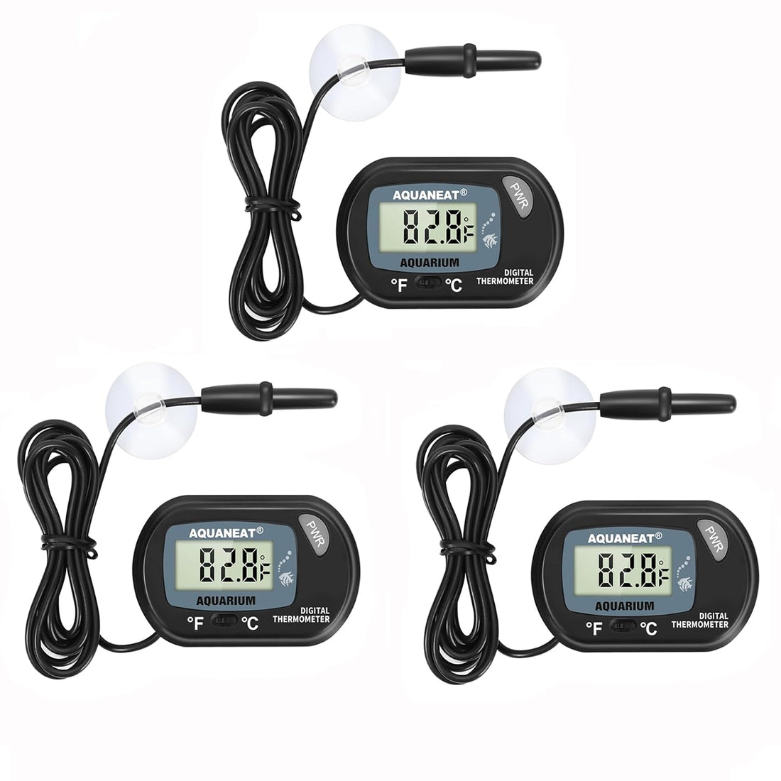 AQUANEAT Aquarium Thermometer, Fish Tank Thermometer