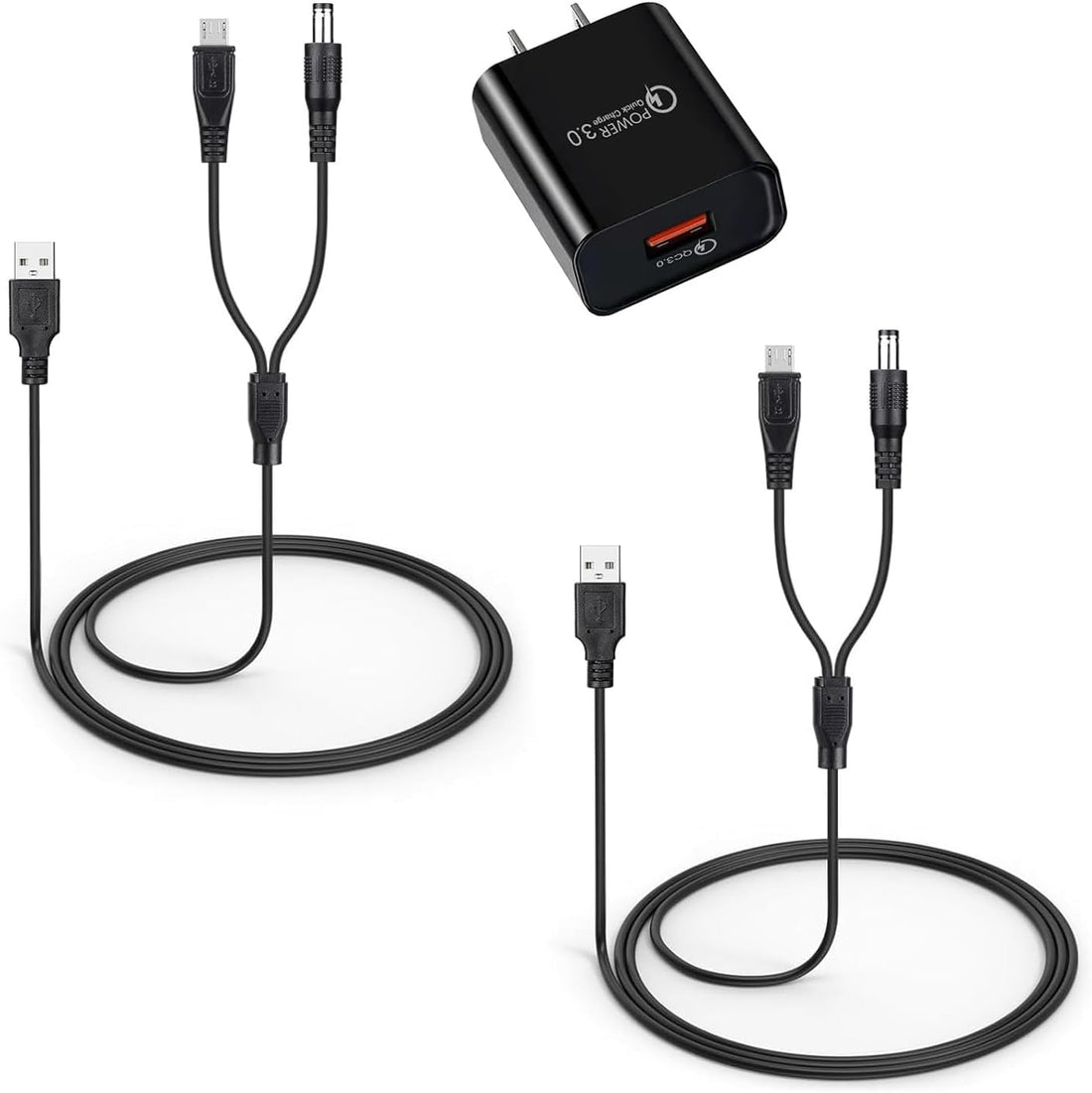 2-Pack Charger Cord for Bousnic Dog Shock Collar RS2A and RS2B