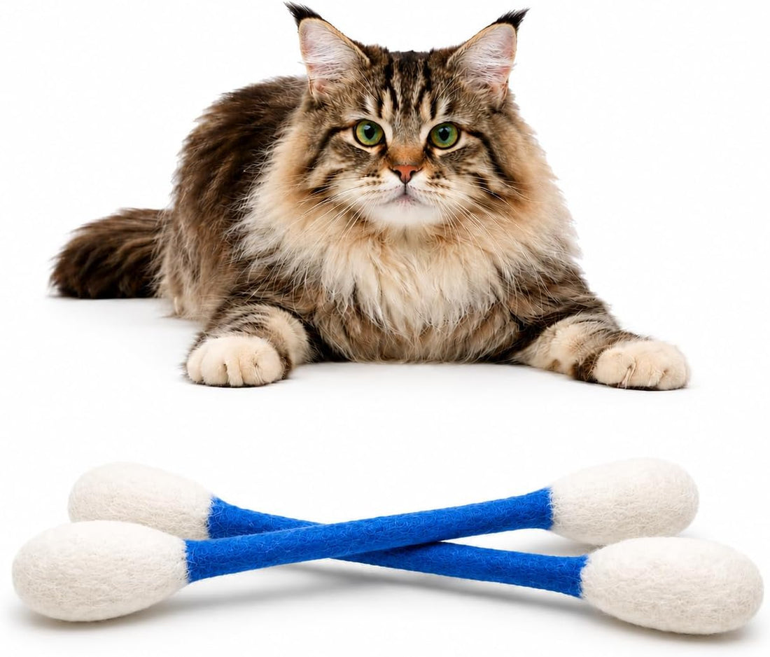 Glaciart One XXL Swabs Cat Toys with Catnip - 2 Pk | Durable for Chew