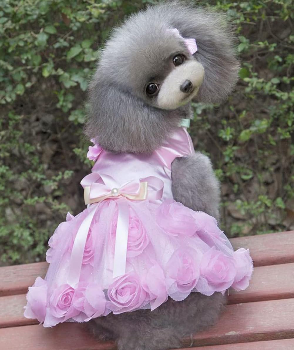 Dog Dress Luxury Puppy Skirt Clothes Princess Dresses Wedding Evening