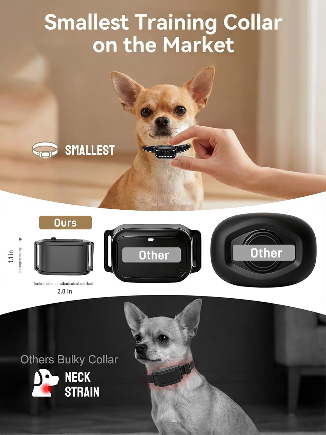 MIMOFPET Wireless Small Dog Fence for 2 Dogs