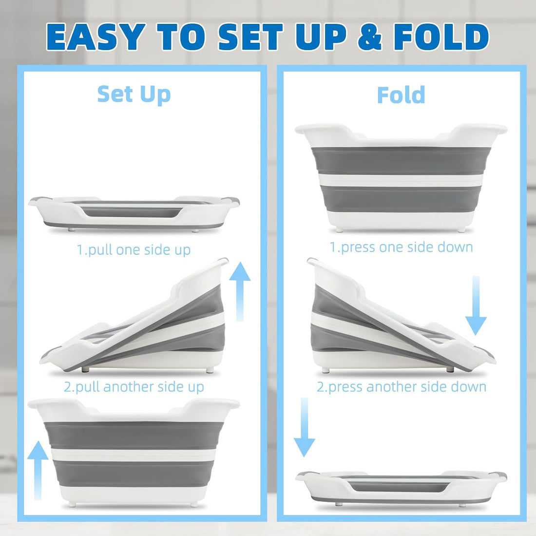 7.1 Gal/27L Multipurpose Collapsible Dog Bathtub