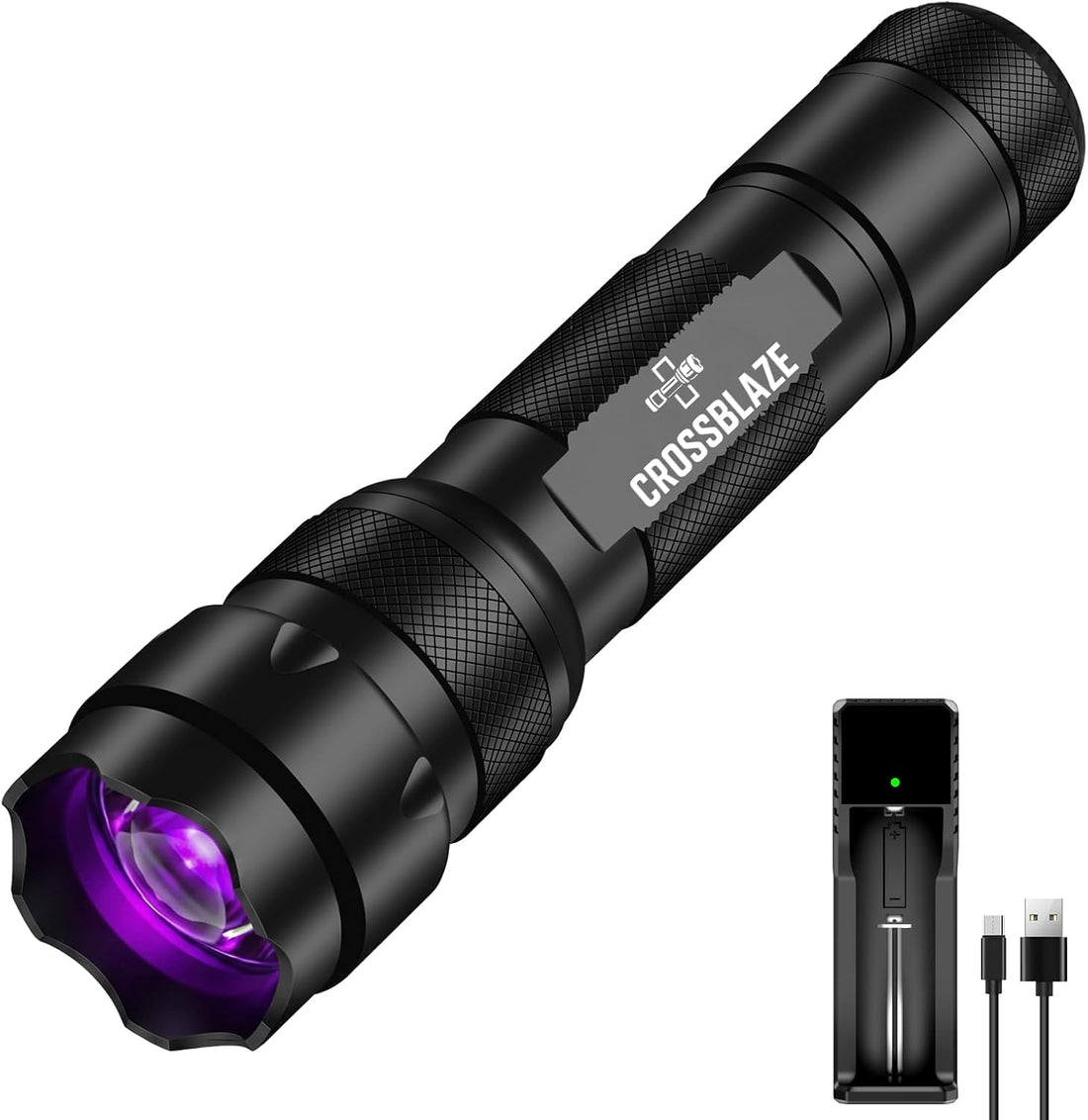 395-405nm UV Flashlight, Zoomable Black Light for Resin Curing