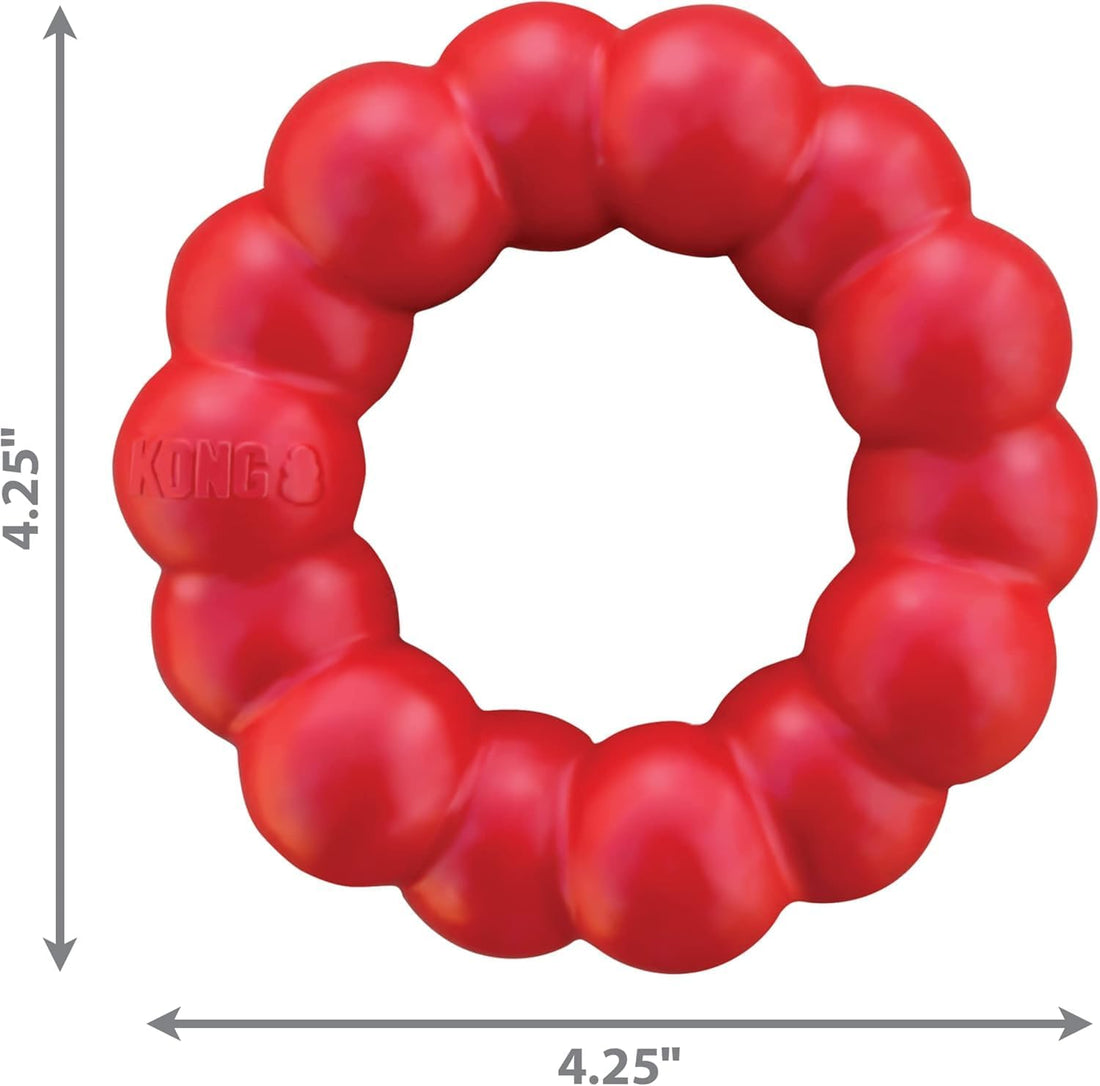KONG Ring - Natural Rubber Ring Toy for Healthy Chewing Habits