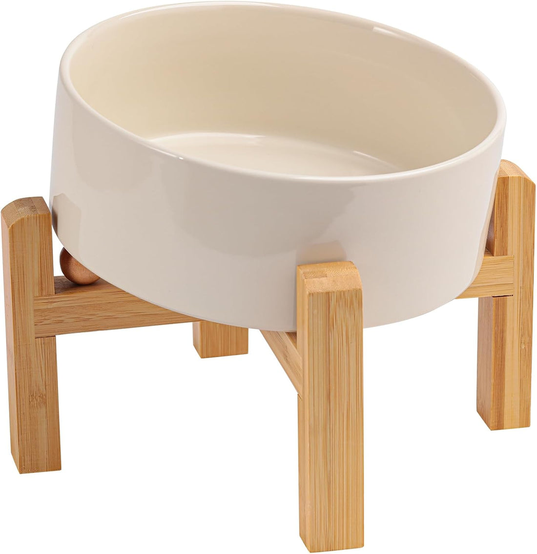 Elevated/Raised 15°Tilted Anti Slip Ceramic Dog Bowl for Medium