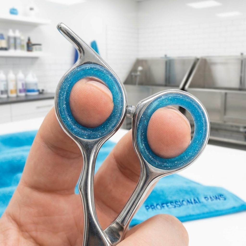 16Pcs Soft Silicone Scissors Finger Rings Silicone Pet Shears Ring