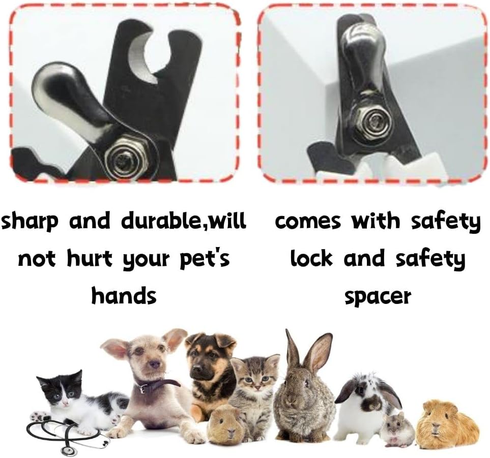 Rabbit Professional Nail Clippers Grooming Kit with Pet Shedding