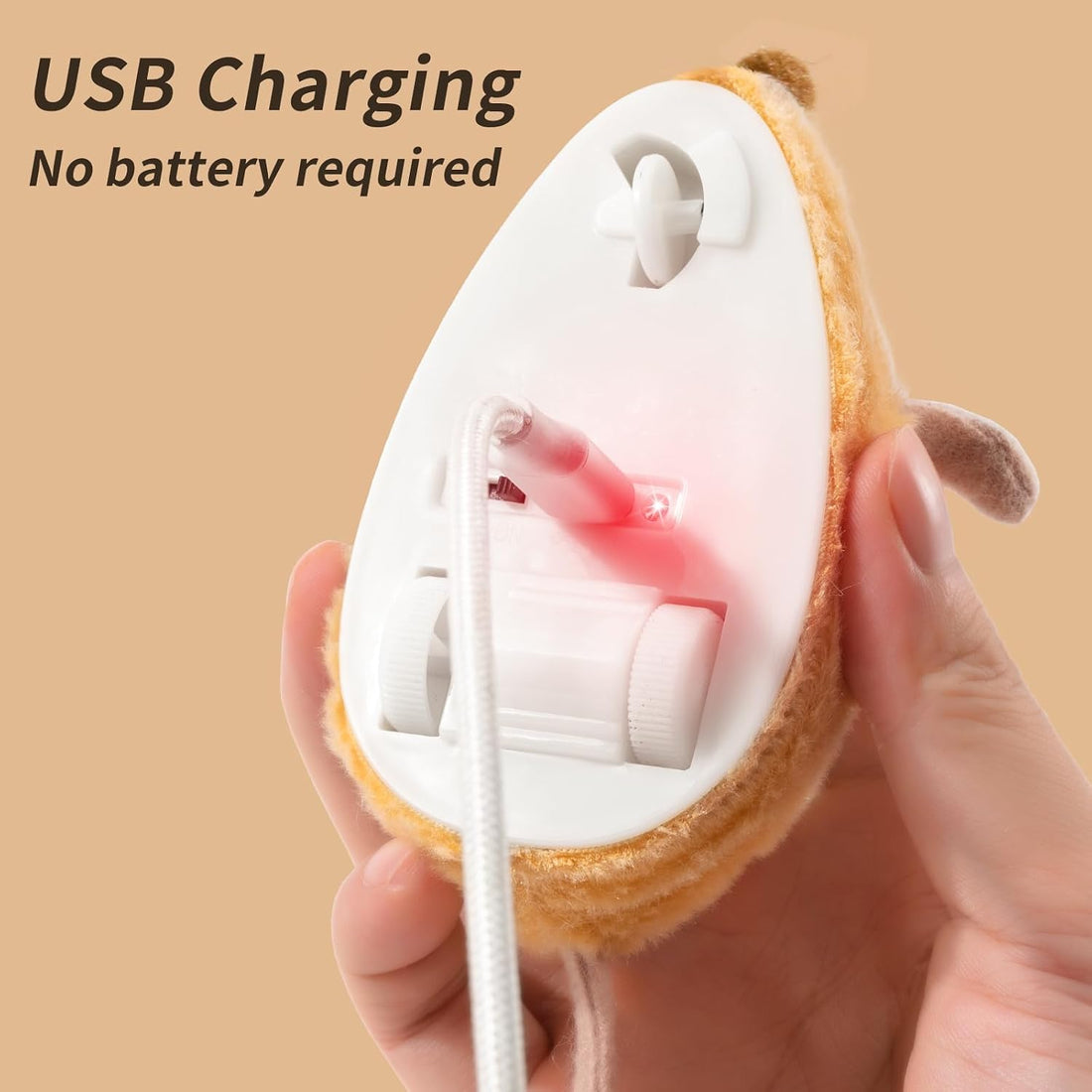 Interactive Cat Toys Mouse Rechargeable Auto-Move for Indoor Cat