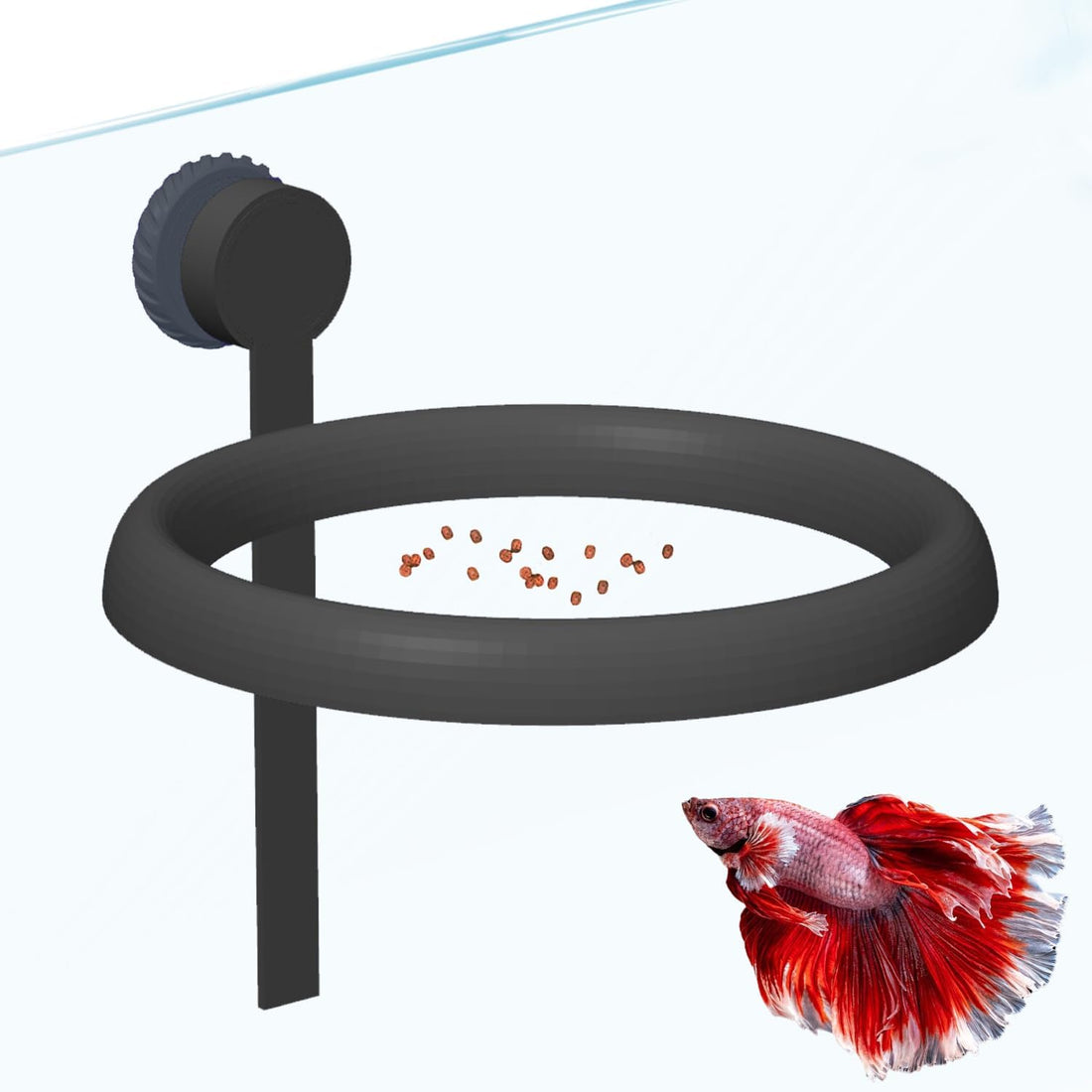 Aquarium Magnetic Fish Feeding Ring Automatic Floating Water Level