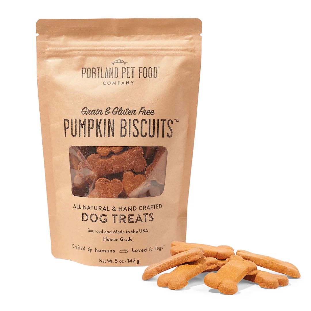 Portland Pet Food Company Pumpkin Dog Treats Healthy Biscuits