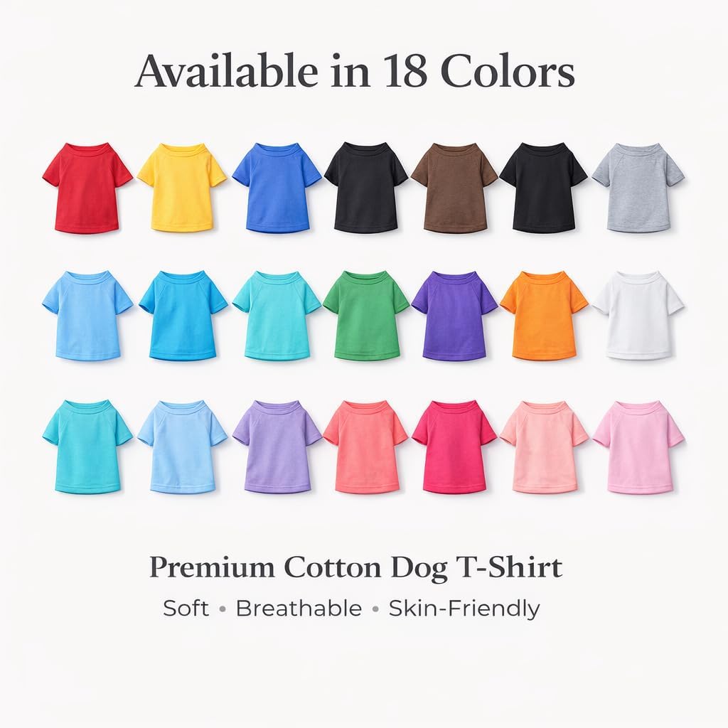 Lovelonglong Pet Clothing Dog Costumes Basic Blank T-Shirt Tee Shirts