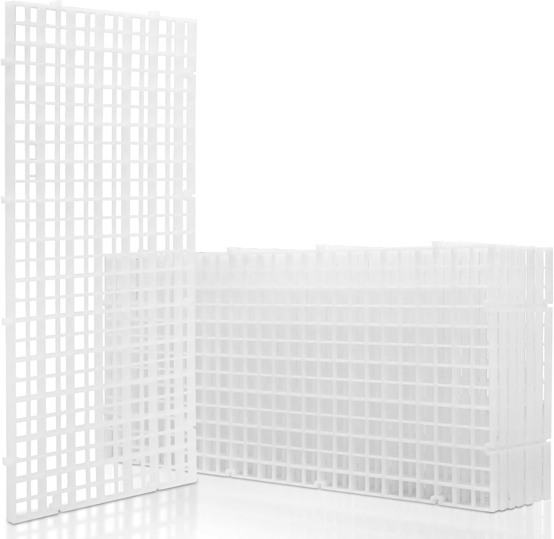 LINLAN 4 Pieces 5.9x11.8in Aquarium Grid Plastic, Fish Tank Divider