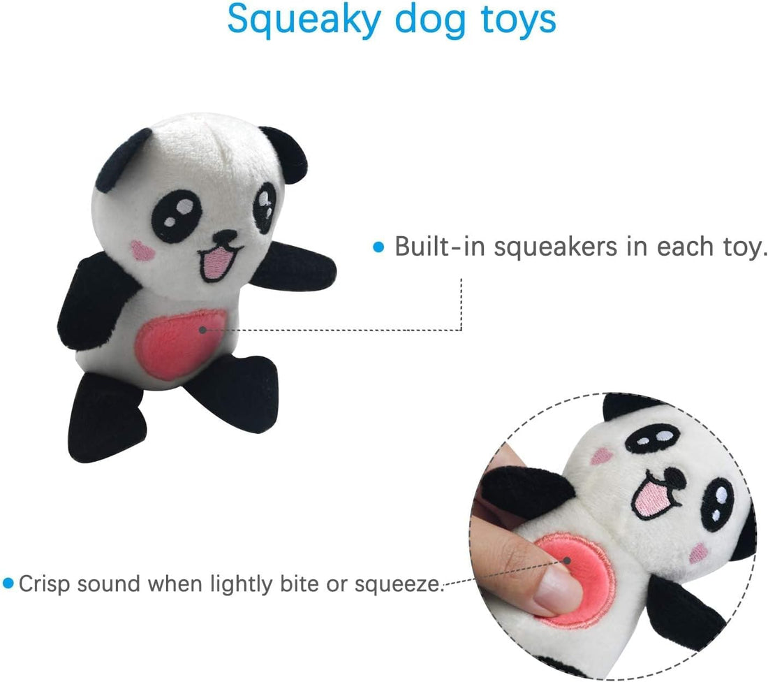 LEGEND SANDY Squeaky Plush Dog Toy Pack for Puppy