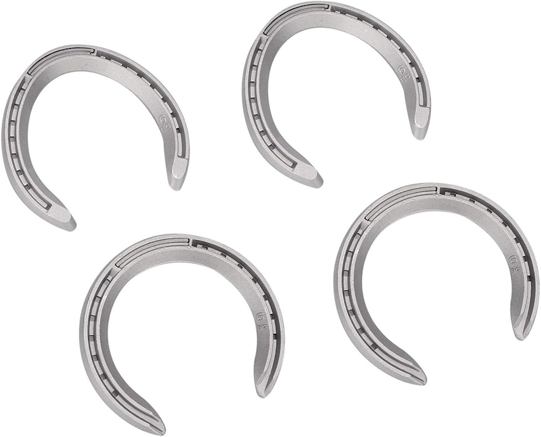Pilipane Aluminum Alloy Horseshoes 4pcs Horse Riding Tool Kit
